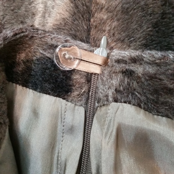 *Lowest Price* M MISSONI Skirt Brown Tan Faux Fur - Picture 7 of 8